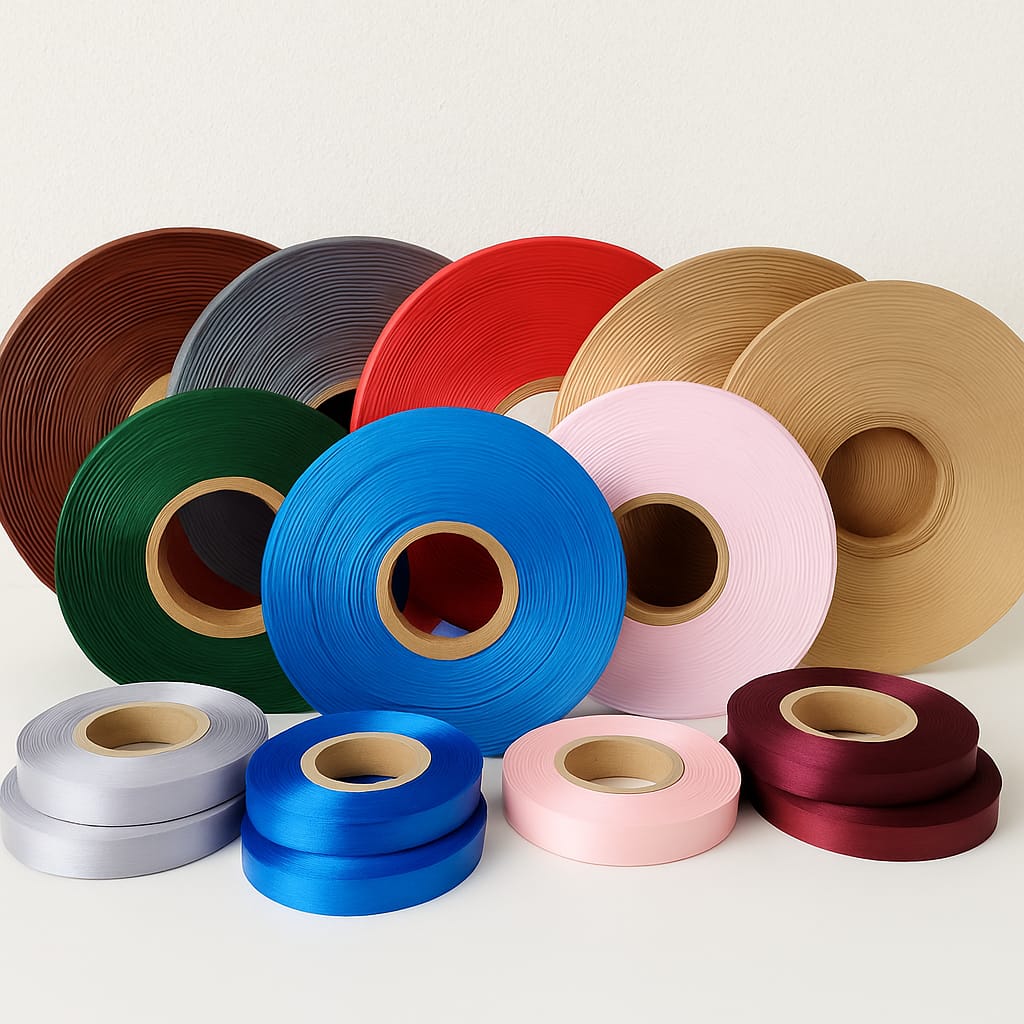 Wstążka satynowa z nadrukiem_Ribbon with printing, for packaging or decoration 3