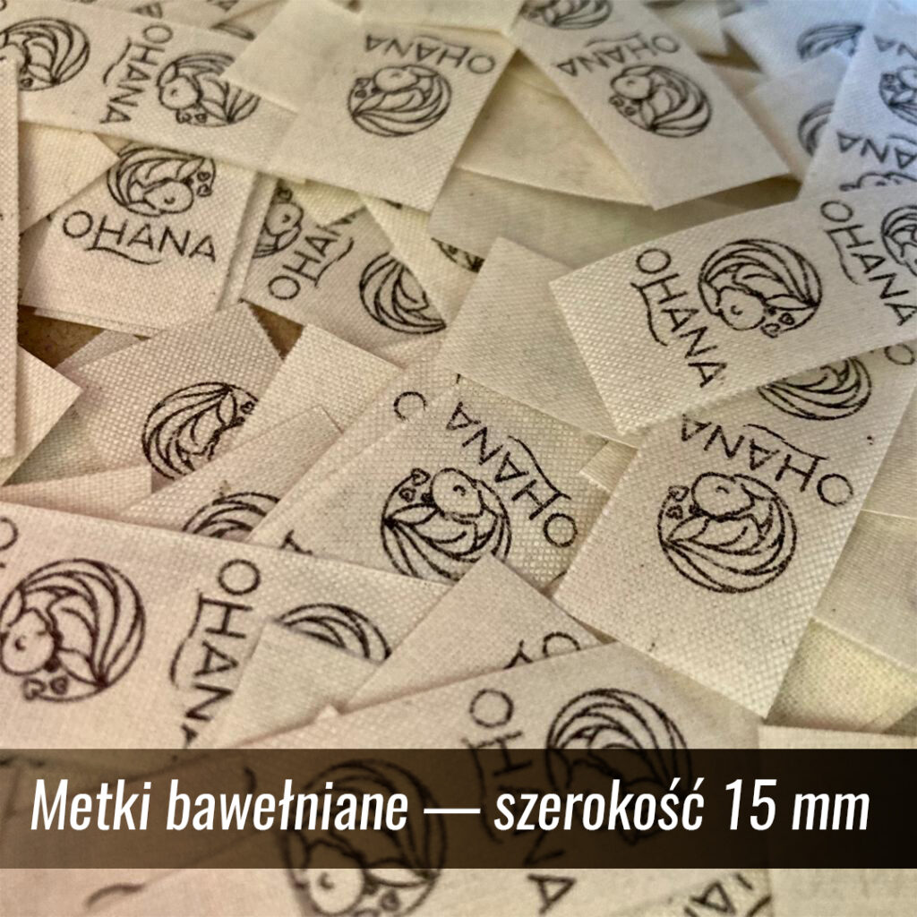 Metki bawełniane — szerokość 15 mm 2 Metki bawełniane — szerokość 15 mm 1