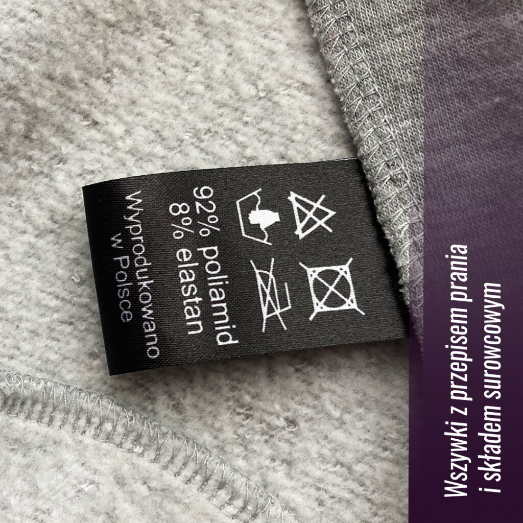 Metki z instrukcją prania BLACK 2 Metki z instrukcją prania BLACK 1