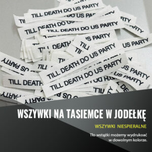 Wszywki na taśmie w jodełkę