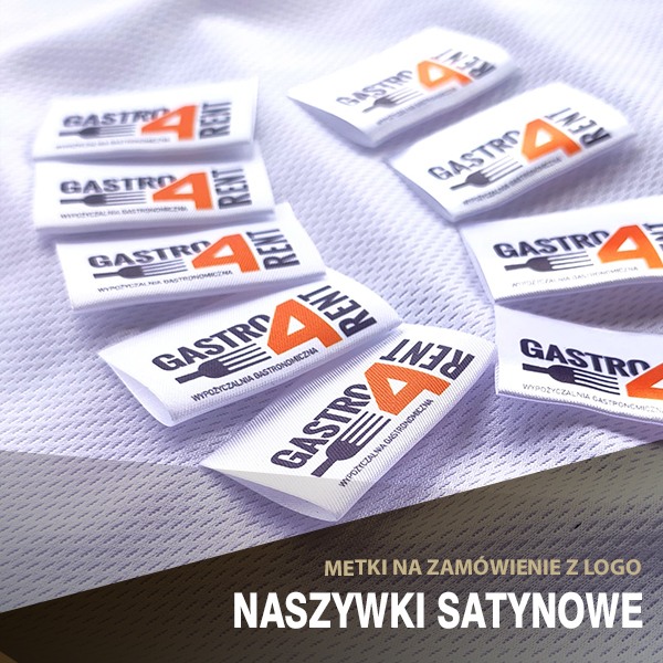 Kolorowe metki satynowe z Twoim logo 3