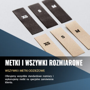 Metki rozmiarowe, metki z rozmiarem do ubrań!