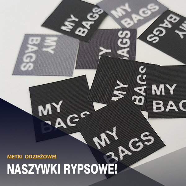 Naszywka rypsowa czarna 5
